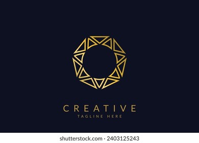 Abstract flower icon vector illustration. Beauty logo. Jewelry boutique icon. 