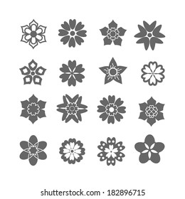 abstract flower icons