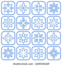 Abstract Flower Icons. Design Elements Set. Vector Art.