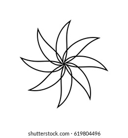 Abstract Flower Illustration