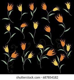 Abstract flower illustration