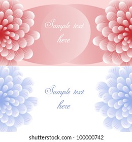 Abstract flower illustration background