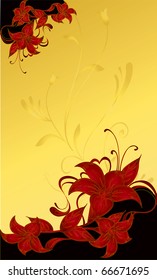 abstract flower Illustration vector spring summer