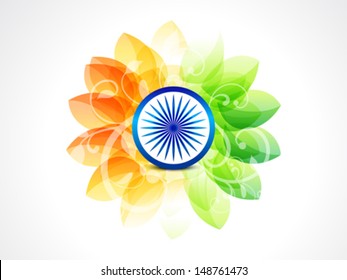 abstract flower independence day background vector illustration 
