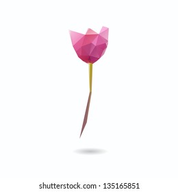 Abstract flower isolated on a white background