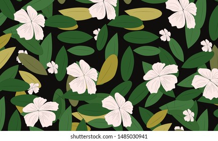 Abstract Flower leaves Pattern Background