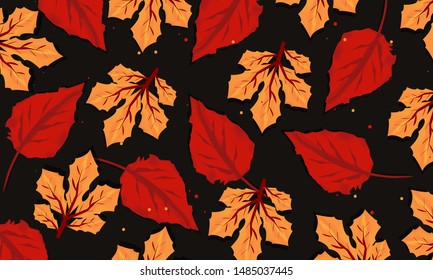 Abstract Flower leaves Pattern Background