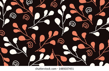 Abstract Flower leaves Pattern Background
