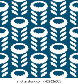 Abstract flower and leaves pattern seamless vector background tile