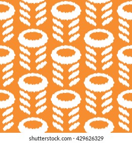 Abstract flower and leaves pattern seamless vector background tile