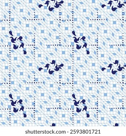 Abstract flower line seamless. Delicate floral vintage outline endless background. Retro style. Vector EPS Seamless pattern illustration flowers art 