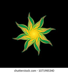 abstract flower logo