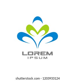 Abstract flower logo