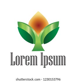 Abstract flower logo