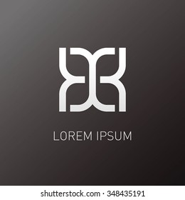 abstract flower logo