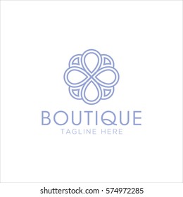 Abstract flower logo