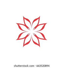 abstract flower logo
