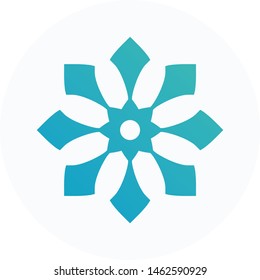 
Abstract Flower logo, arrow flat icon vector design. Great for mobile app, web design, print materials, etc.