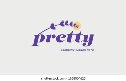 Abstract flower logo for cosmetics or Spa