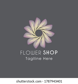 Logo de la flor abstracta - Flor de Dahlia
