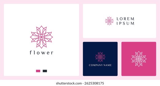 Abstract des Blumenlogos