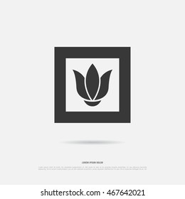 Abstract flower logo design