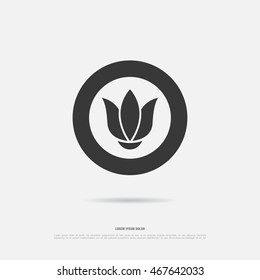 Abstract flower logo design