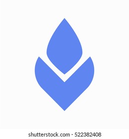Abstract flower logo design