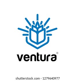 Abstract Flower Logo Design Inspiration