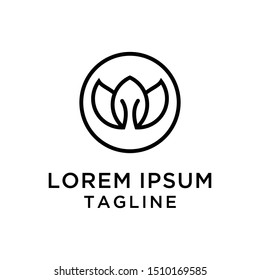 Abstract Flower Logo Design Template
