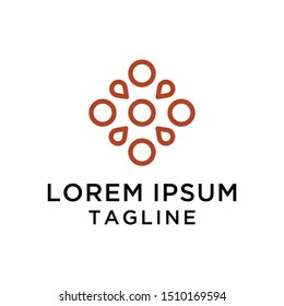 Abstract Flower Logo Design Template