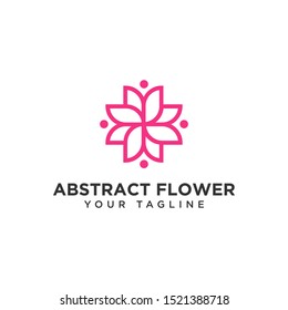 Abstract Flower Logo Design Template