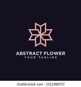 Abstract Flower Logo Design Template