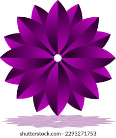 abstract flower logo design template vector