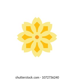 Abstract flower logo design vector