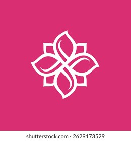 Abstrakte Blume Logo Design Vektor Vorlage