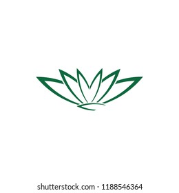 Abstract flower logo icon design. Lotus flowers logo. Flat design, vector.