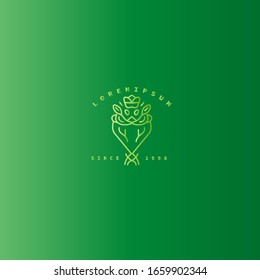 Abstract flower logo icon design. Elegant line symbol. Universal premium vector sign.