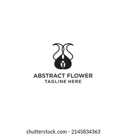 ABSTRACT FLOWER logo icon design vector template