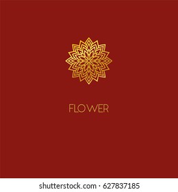 Abstract flower logo icon design. 