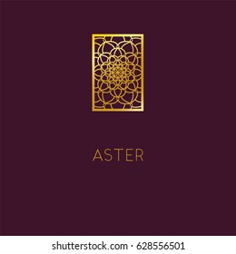 Abstract flower logo icon design. Elegant symbol. Template for creating unique luxury design, logo. Universal premium vector sign. Stock vector