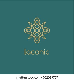 Abstract flower logo icon design. Universal premium vector sign.