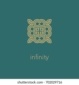 Abstract flower logo icon design. Universal premium vector sign.