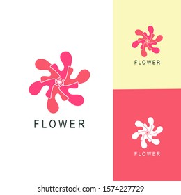Abstract flower logo icon vector design. Universal creative premium symbol.