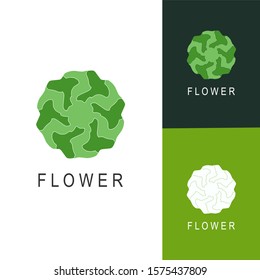 Abstract flower logo icon vector design. Universal creative premium symbol.