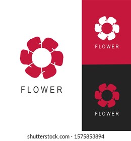 Abstract flower logo icon vector design. Universal creative premium symbol.