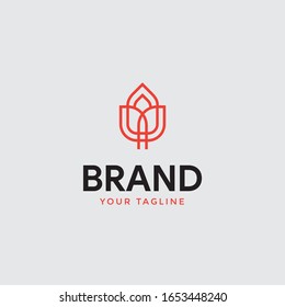 Abstract flower logo icon vector design. Cosmetics, Spa, Beauty salon Decoration Boutique vector logo. Floral logo.wedding icon. Luxury spring and summer, emblem