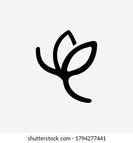 Abstract flower logo icon vector design. Business logo, Women's health and Beauty logotype. 