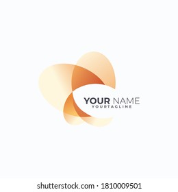 abstract flower logo icon vector isolated