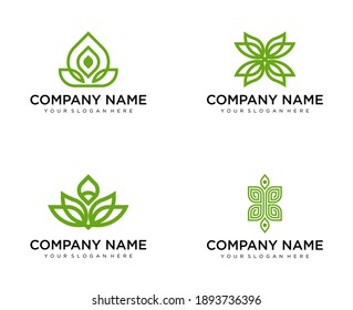 Abstract flower logo icon vector design. Women's health, relaxation, Cosmetics, Spa, Beauty salon logotype. Aster illustration, Graphic Design Editable template. Floral logo. Wedding icon.